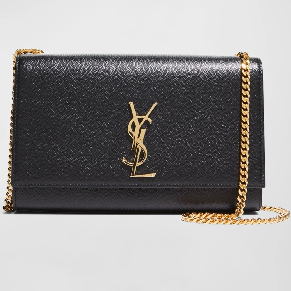 Yves Saint Laurent Kate Medium Flap Bag in Grained Leather